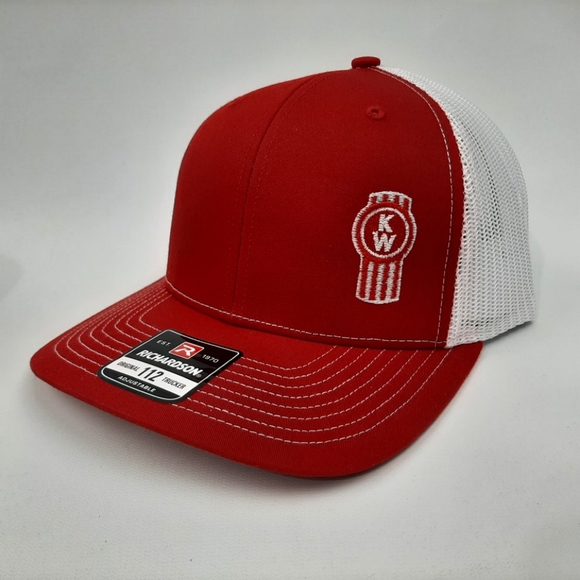 Richardson 112 Trucker Kenworth KW Bug Logo USA Embroidery Hat Long Haul 18 Whee - Picture 2 of 4